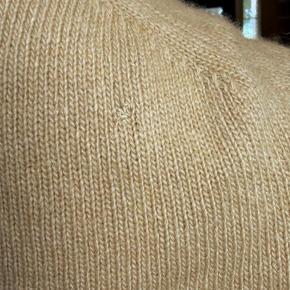 J. Crew Tan Argyle Button Down Cardigan Merino Wool Academia Preppy Sweater XS - Picture 8 of 16